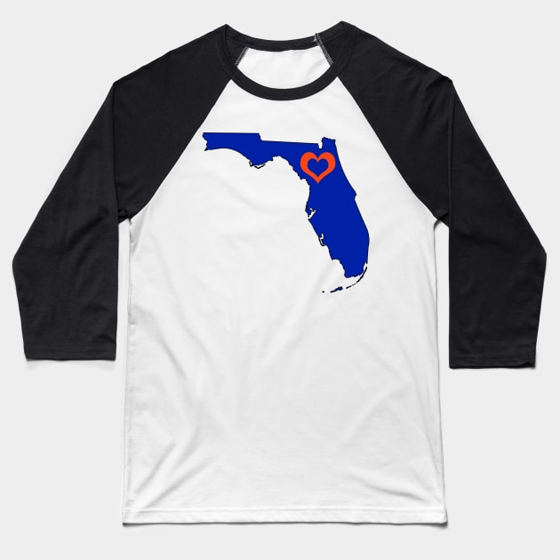 Florida Love Baseball T-Shirt by somekindofguru